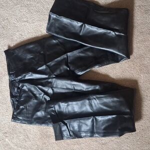 Cami Black Leather Pants